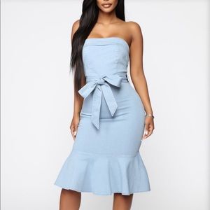 Light Wash Denim Dress